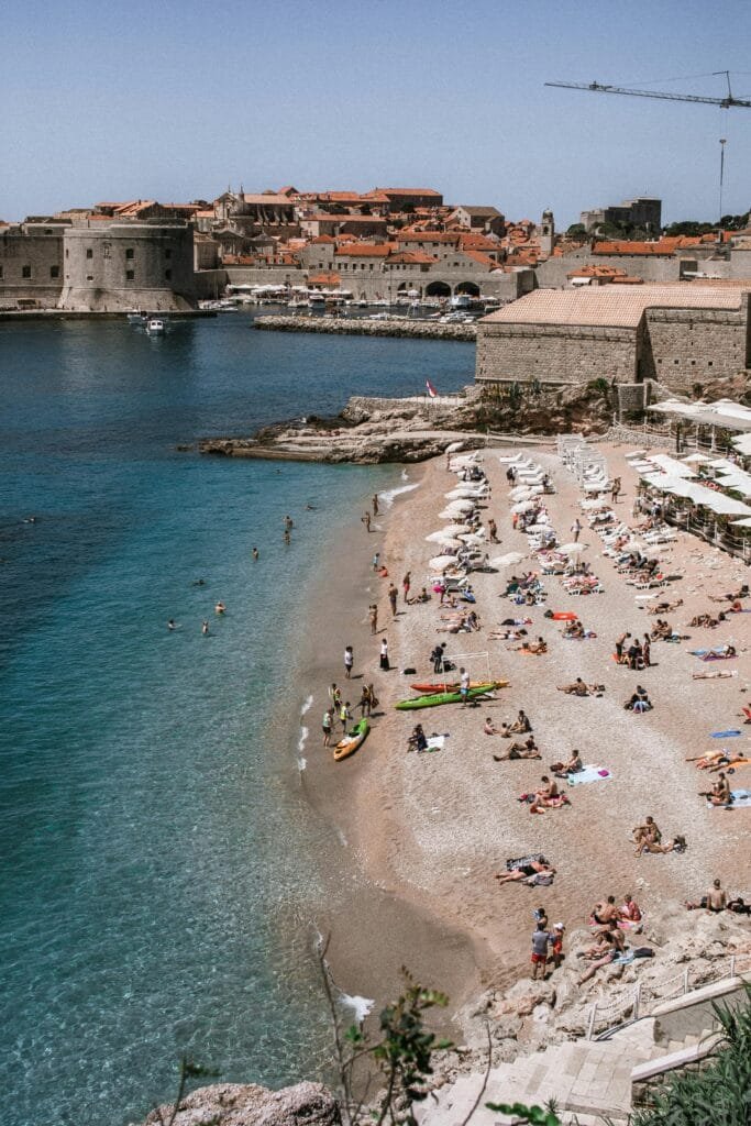 Strand van Dubrovnik