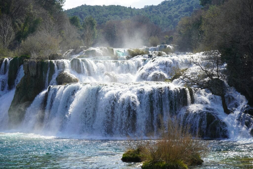 Skradinski buk langste waterval Kroatië Skradinski buk langste waterval Kroatië